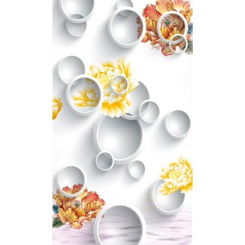 Фреска Восточные пионы