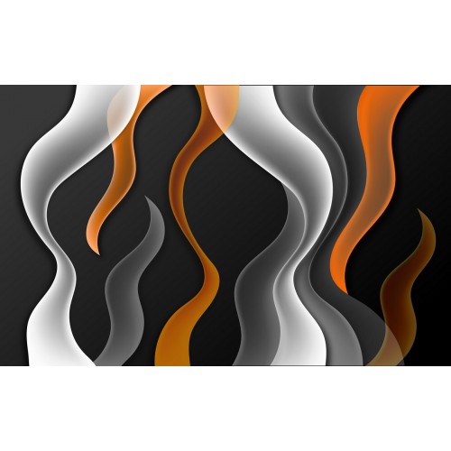 Фреска Графическая волны 3D