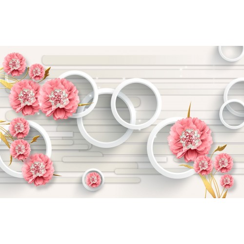 букеты гвоздики в кольцах