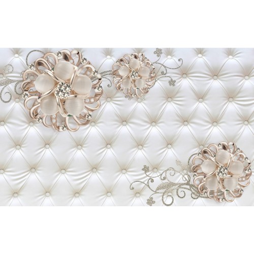 Фреска цветочная брошь 3D