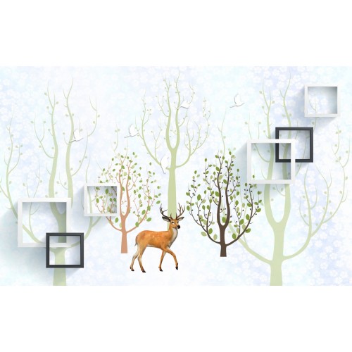 Фреска Зимний лес