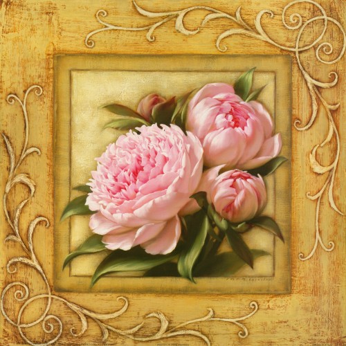 Фреска Византийские пионы