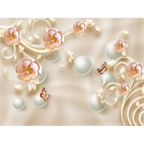 Фреска жемчуг в золоте