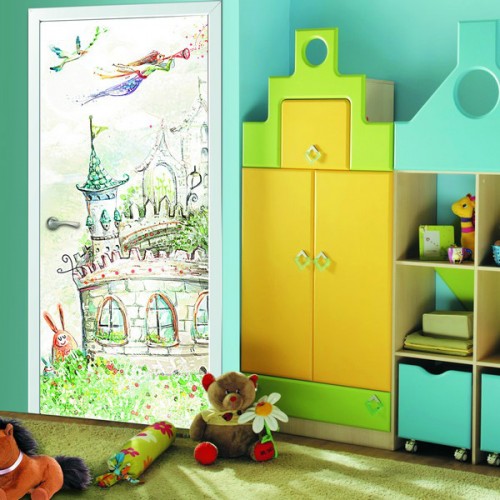 Фотообои Сказочный замок на дверь Антимаркер Door's c-006