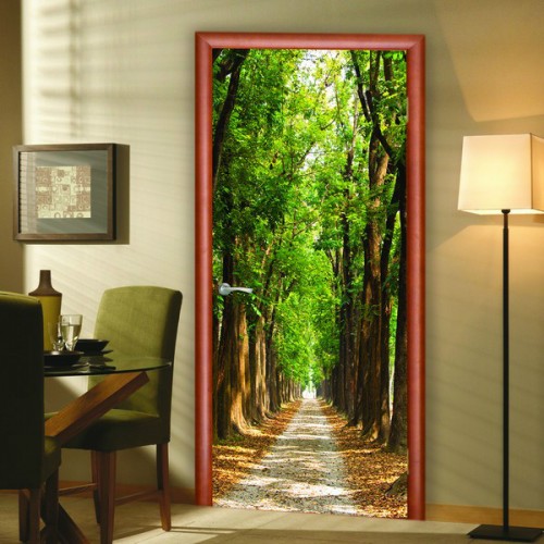 Фотообои Могучий Лес на дверь Антимаркер Door's c-025
