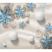 Фотообои CityArt "3D Голубые перламутровые цветы", CA3099, 300х270 см