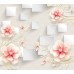 Фотообои CityArt "3D Фарфоровые цветы", CA3200, 300х270 см