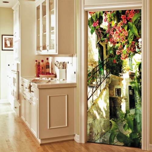 Фотообои розовые цветы Doorfix d-018