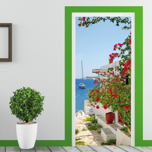 Фотообои цветы и море Doorfix d-025