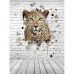 Фотообои CityArt "3D Леопард", CA0257, 200х270 см