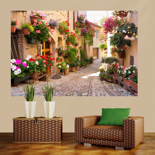 Фотообои Milan (Цветочная улочка), M 6171, 200х135 см
