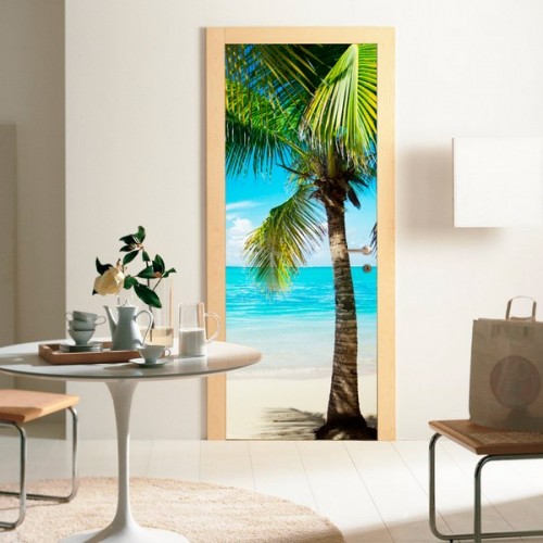 Фотообои пальма на пляже Wallfix w-108