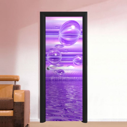 Фотообои сиреневые пузыри Wallfix w-110