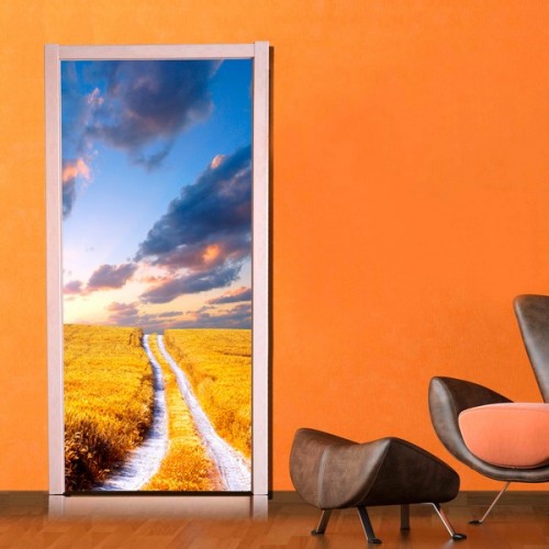 Фотообои осенняя дорога Wallfix w-014