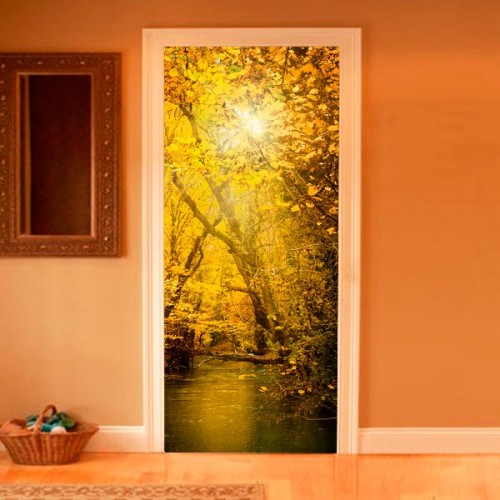 Фотообои осенний пруд Wallfix w-152