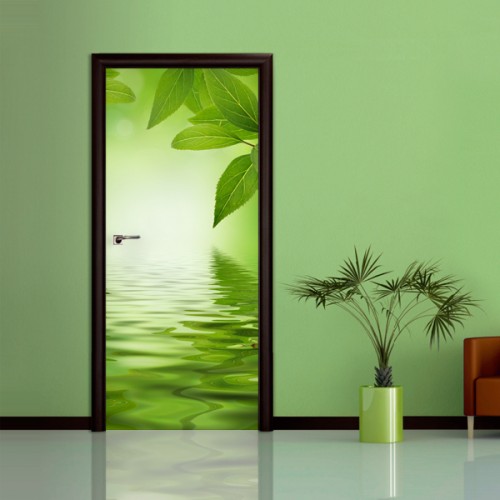Фотообои зеленое озеро Wallfix w-016
