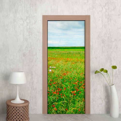 Фотообои маковое поле Wallfix w-164