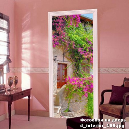 Фотообои стена в растениях Wallfix w-165