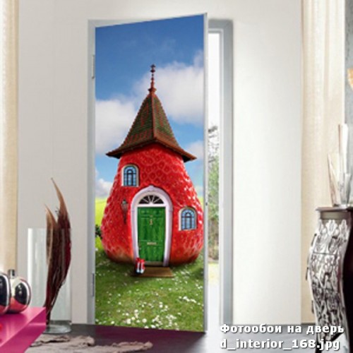 Фотообои красный домик Wallfix w-168