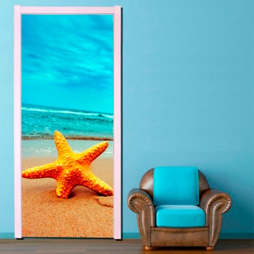 Фотообои морская звезда на берегу Wallfix w-174