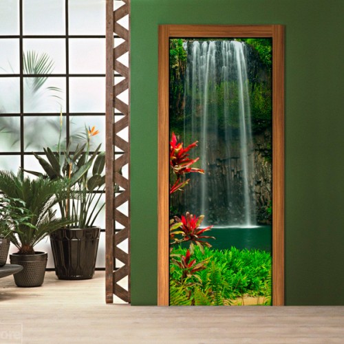 Фотообои водопад в тропиках Wallfix w-184