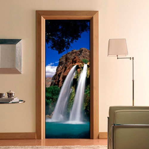 Фотообои двойной водопад Wallfix w-185