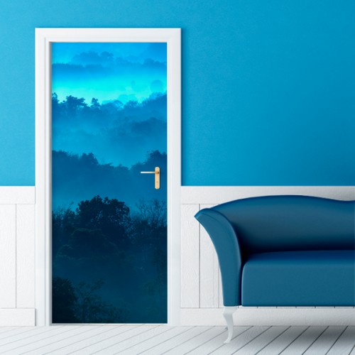 Фотообои голубой лес Wallfix w-188