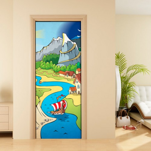 Фотообои деревня викингов Wallfix w-194