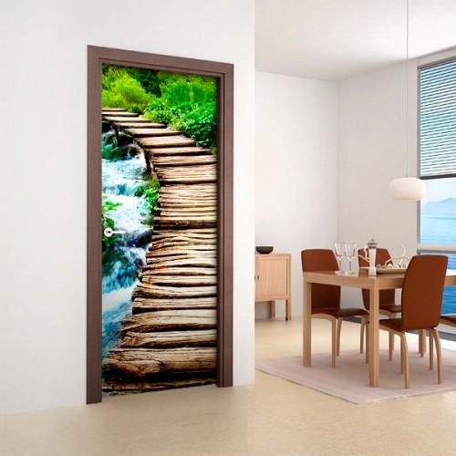 Фотообои мост через реку Wallfix w-196