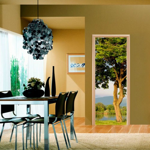 Фотообои дерево у реки Wallfix w-237