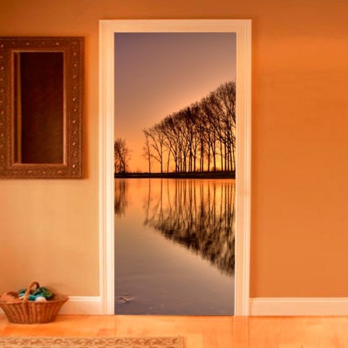 Фотообои деревья на закате Wallfix w-241