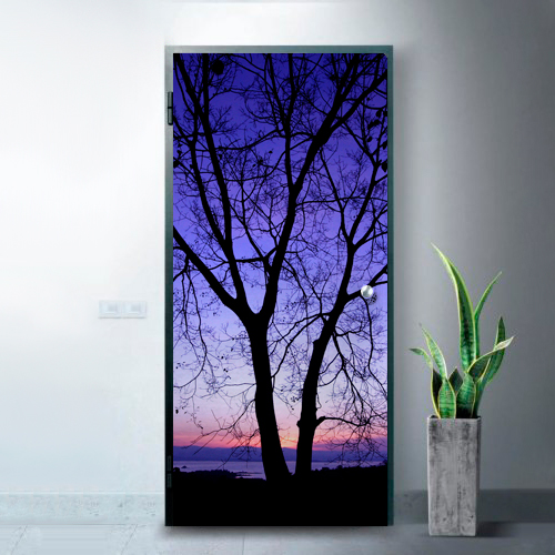 Фотообои фиолетовый закат Wallfix w-259