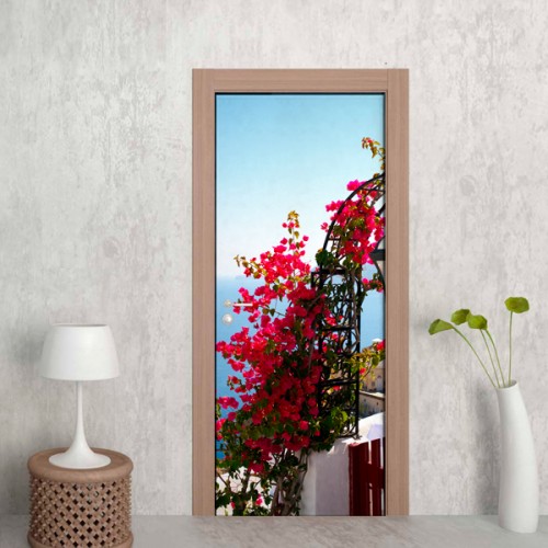 Фотообои розовые цветы на арке Wallfix w-271