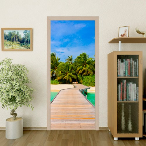 Фотообои мост на острове часть 5 Wallfix w-041