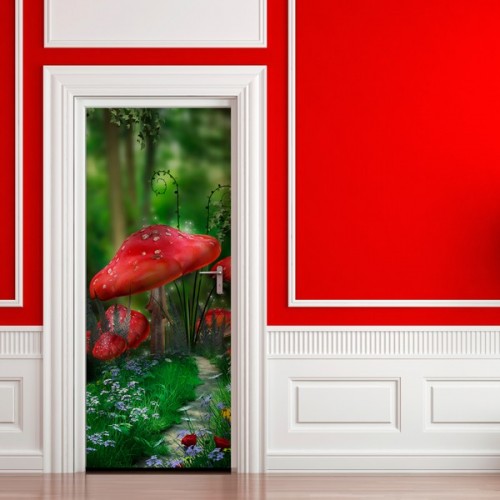 Фотообои мухоморы Wallfix w-043