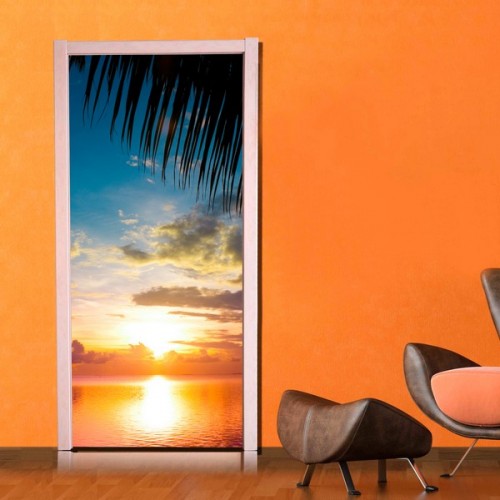 Фотообои закат над водой Wallfix w-052