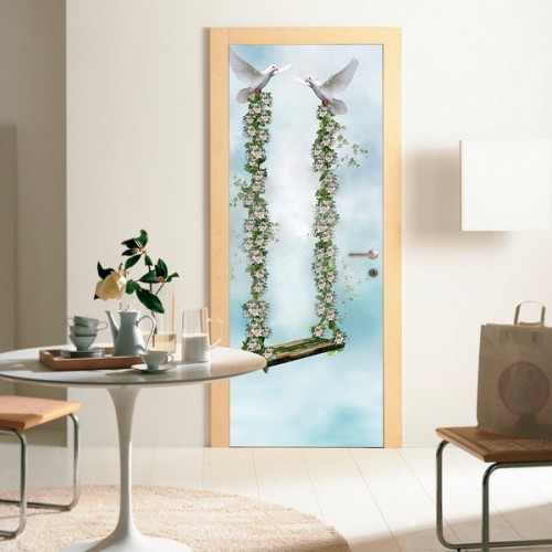 Фотообои цветочные качели Wallfix w-053