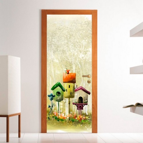 Фотообои скворечники Wallfix w-056