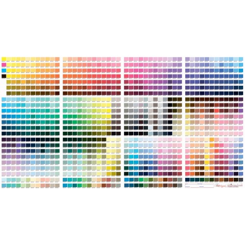  Полноцветная печать ЦВЕТОПРОБЫ  палитры PANTON to CMYK на заказанном материале 