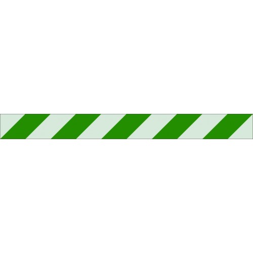 ФЭС EV06 - Фотолюминесцентная лента «Граница полосы безопасного движения» полноцветная печать на светонакапливающем материале 