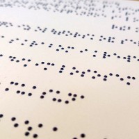 Печать УФ Шрифт Брайля на лист А4