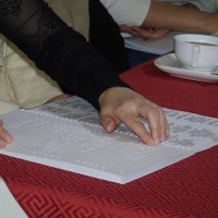 Нанесение и печать тактильные меню с дублированием  с шрифтом Брайля